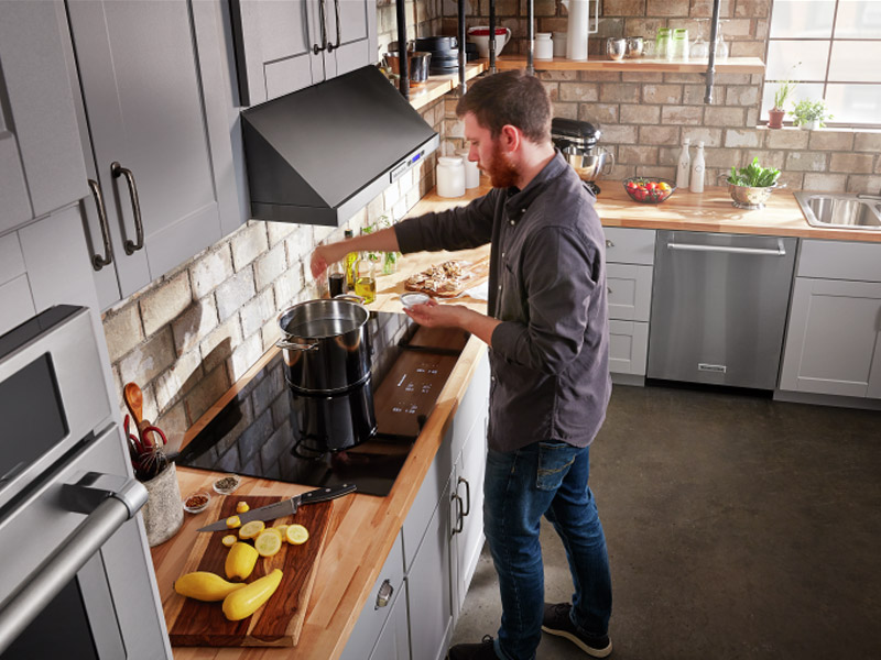 36" KitchenAid Electric Cooktop with 5 Elements and Touch-Activated Controls - KCES956KBL