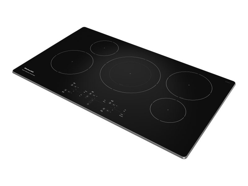 36" KitchenAid Electric Induction Cooktop with 5 Burners - KCIG556JSS