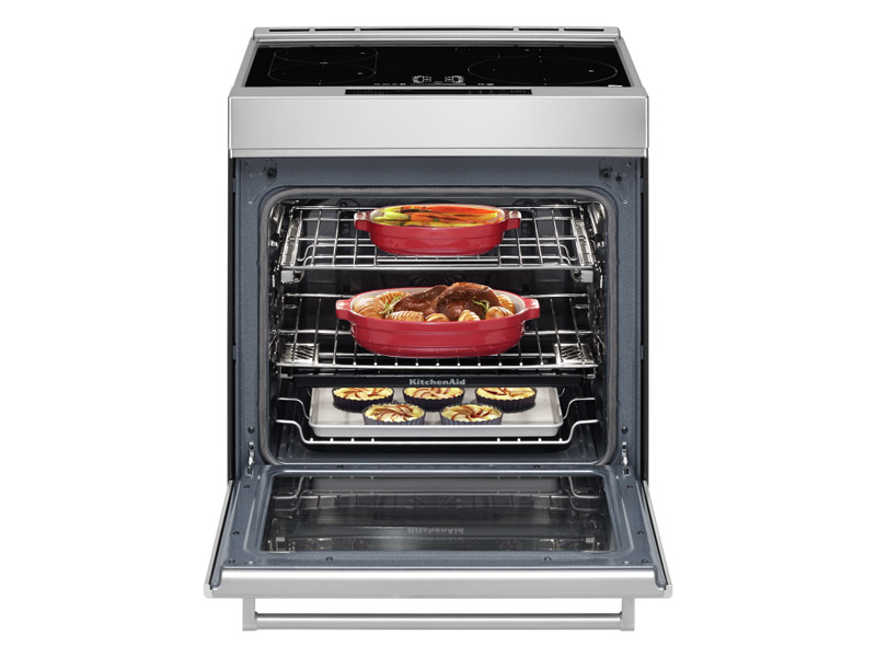 30" KitchenAid Slide-In Induction Range with Air Fry Technology in Stainless Steel - KSIS730PSS