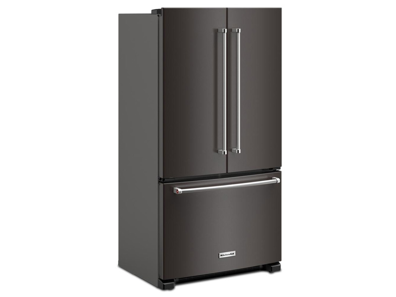 36" KitchenAid 20 Cu. Ft. French Door Bottom Mount Counter Depth Refrigerator - KRFC136RBS