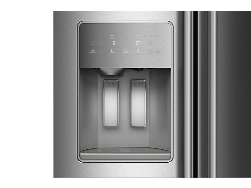 36" KitchenAid Side-by-Side Refrigerator with Panoramic LED Lighting - KRSF536RPS