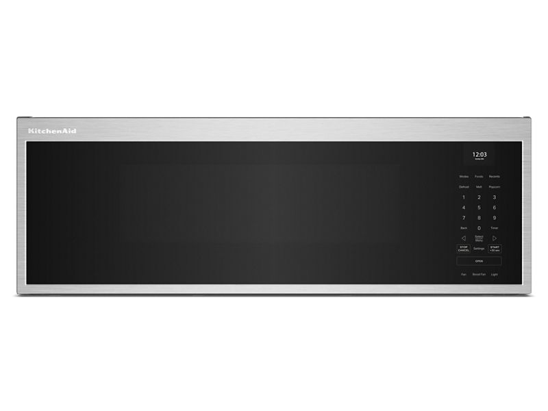 30" KitchenAid Over the Range 1.1 Cu. Ft. Smart Low Profile Microwave with Dual Fan Ventilation - YKMML550RPS
