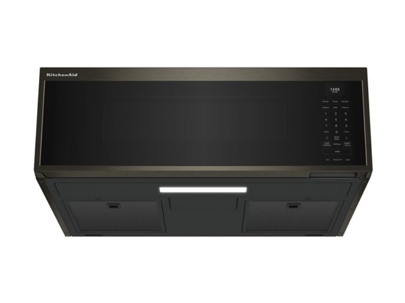 30" KitchenAid Over the Range 1.1 Cu. Ft. Smart Low Profile Microwave with Dual Fan Ventilation - YKMML550RBS