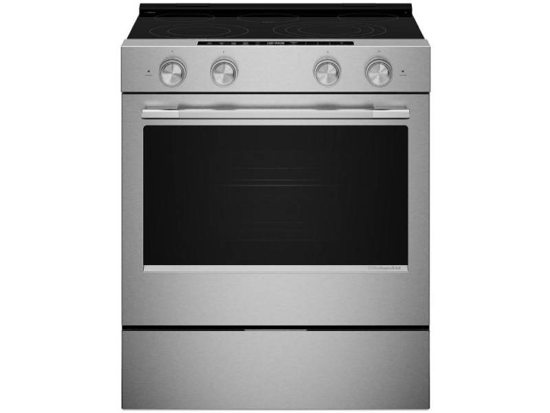 30" Kitchenaid 5.3 Cu. Ft. Slide-in Electric Range with Two Even-Heat Hyper Elements - YKSES530SPS