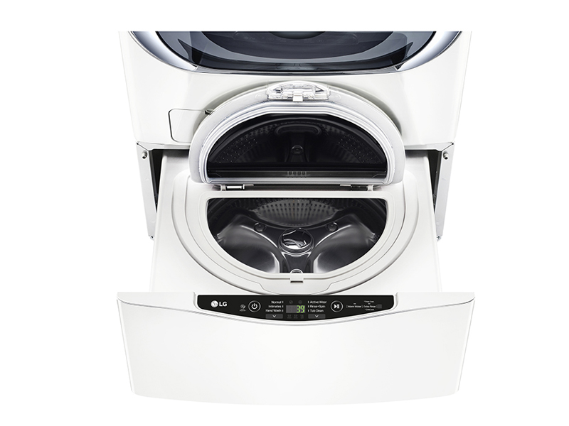 27" LG 1.1 Cu. Ft.  SideKick Pedestal Washer - WD100CW