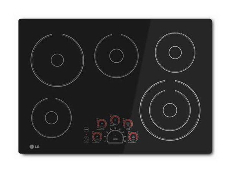 30" LG Black Radiant Electric Smoothtop Cooktop With Smoothtouch Controls - LCE3010SB