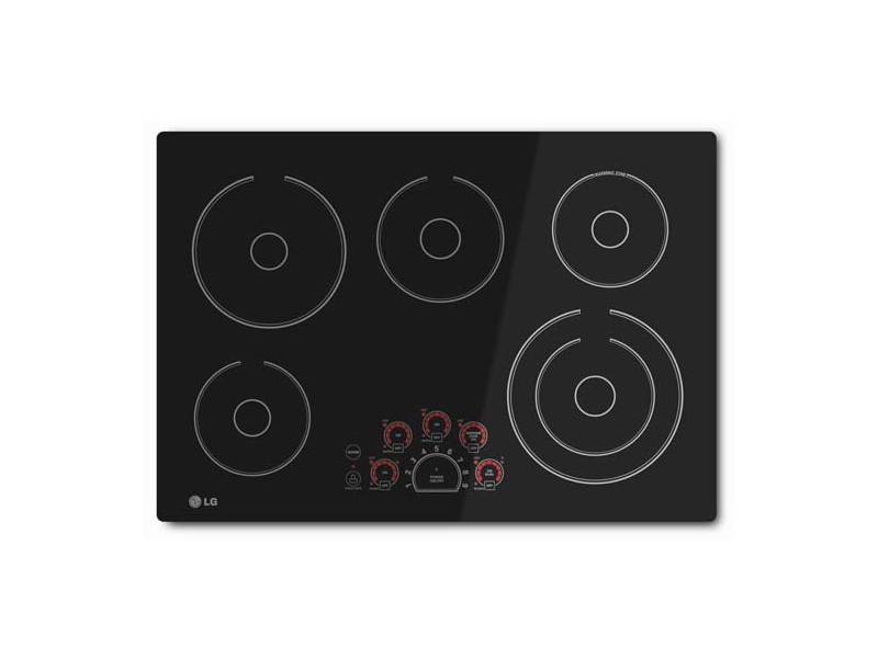 30" LG Black Radiant Electric Smoothtop Cooktop With Smoothtouch Controls - LCE3010SB