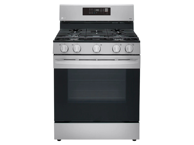 30" LG 5.8 Cu. Ft. Smart Wi-Fi Enabled Fan Convection Gas Range With Air Fry And EasyClean - LRGL5823S