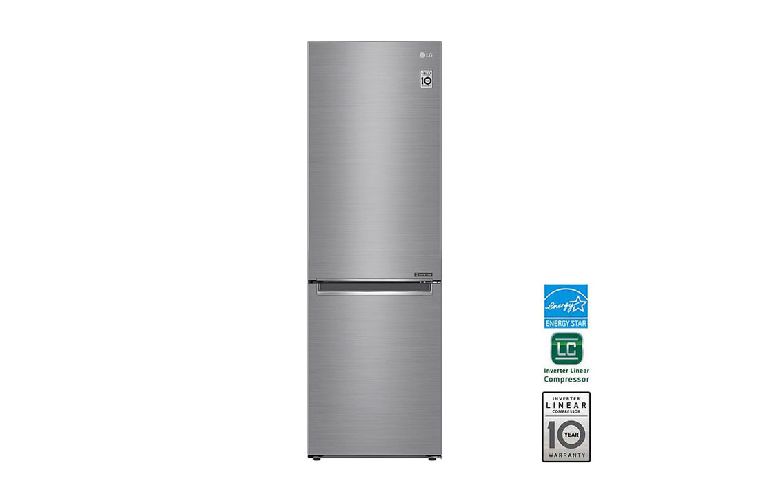24" LG 12 cu. ft. Counter Depth Bottom Freezer Refrigerator with Door Cooling  - LBNC12231V