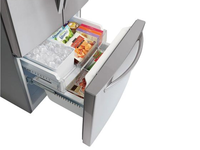 30" LG 21.8 cu.ft. Capacity French Door Refrigerator with Water dispenser  - LRFWS2200S