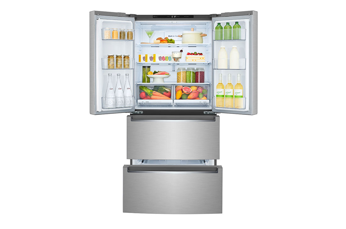 33" LG  19 cu.ft. Counter Depth 4-Door Refrigerator - LRMNC1803S