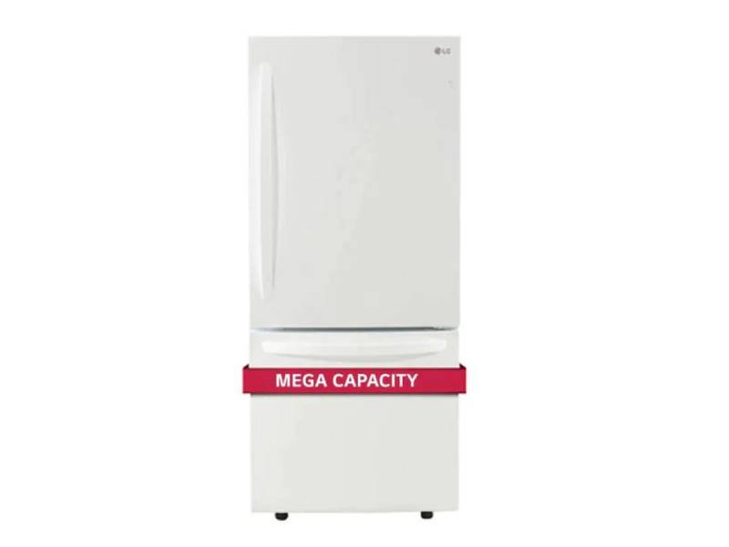 30" LG 22 Cu. Ft. Bottom Freezer Drawer Refrigerator in White - LRDNS2200W