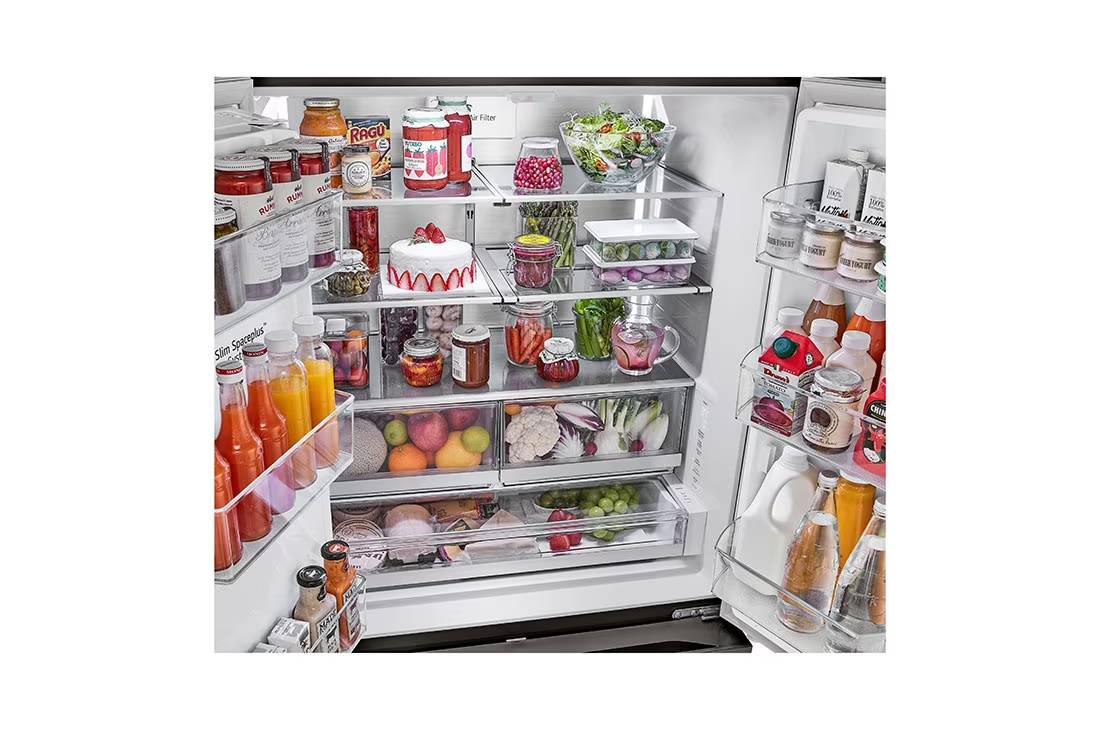 36" LG 26 Cu. Ft. Counter-Depth Max French Door Refrigerator with Four Types of Ice - LRYXC2606D
