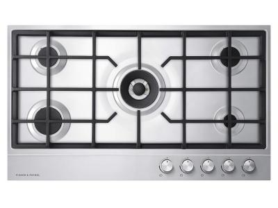  36" Fisher & Paykel Gas on Steel Cooktop5 Burner (LPG) - CG365DLPX1 N