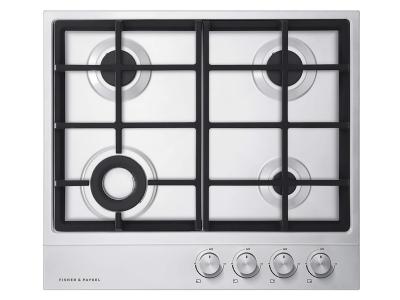 24" Fisher & Paykel  4 Burner Gas Cooktop - CG244DNGX1 N