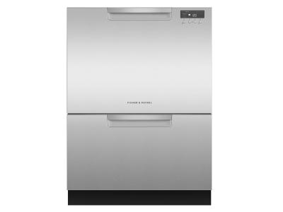 24" Fisher & Paykel Double DishDrawer, 14 Place Settings, Water Softener (Tall) - DD24DCHTX9 N