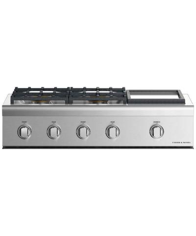 36" Fisher & Paykel  Professional Cooktop 4 burners with griddle (LPG) - CPV2-364GDL N