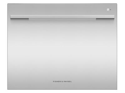 24" Fisher & Paykel Single DishDrawer Dishwasher, 7 Place Settings, Sanitize (Tall) - DD24SDFTX9 N