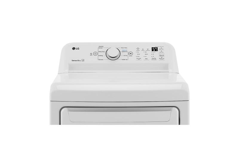 27" LG 7.3 Cu. Ft. Ultra Large Front Load Electric Dryer with Sensor Dry Technology - DLE7000W