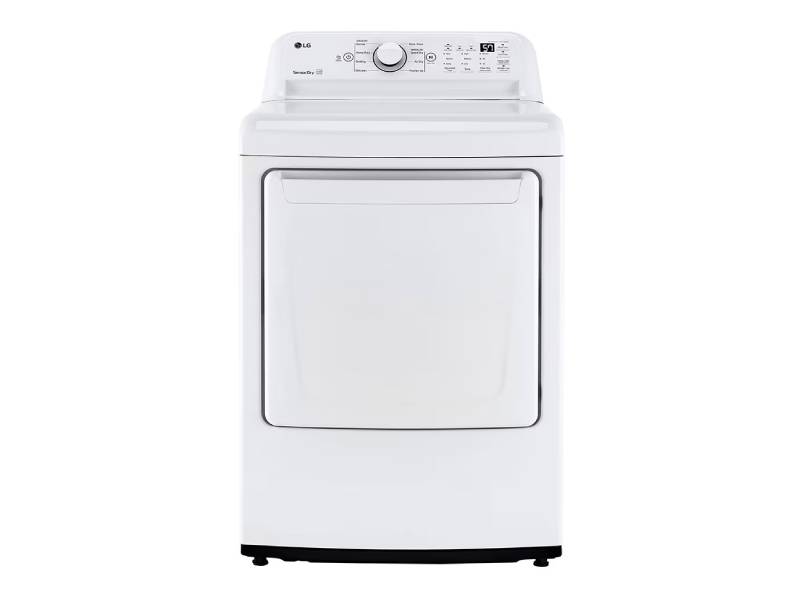 27" LG 7.3 Cu. Ft. Ultra Large Front Load Electric Dryer with Sensor Dry Technology - DLE7000W