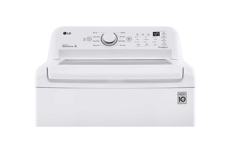 27" LG 5.2 Cu. Ft. Ultra Large Capacity Top Load Washer - WT7010CW