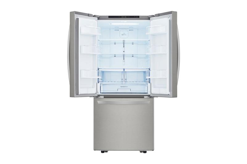 30" LG 21.8 Cu. Ft. French Door Standard-Depth Refrigerator with Ice Maker in Stainless Steel - LFCS22520S