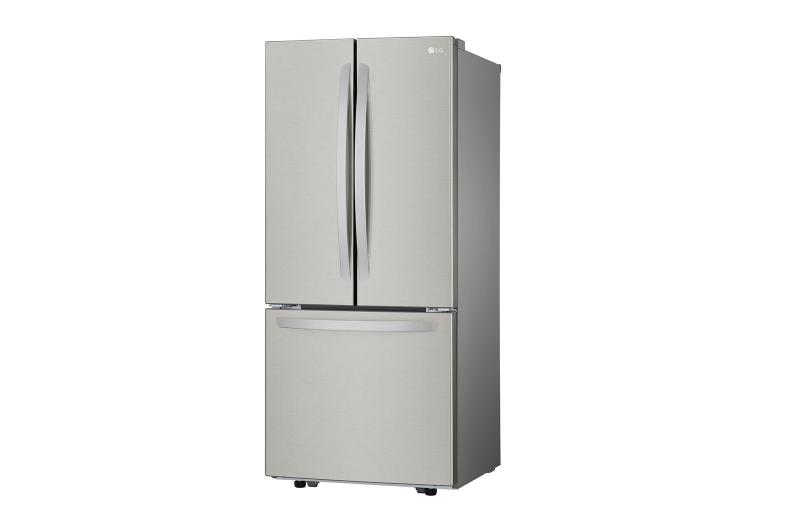 30" LG 21.8 Cu. Ft. French Door Standard-Depth Refrigerator with Ice Maker in Stainless Steel - LFCS22520S