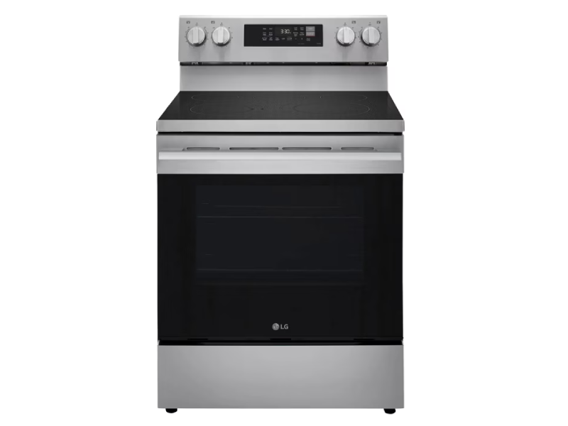 30" LG 6.3 Cu. Ft. Smart Wi-Fi Enabled ProBake Convection Electric Range with Air Fry & EasyClean - LREN6323YE