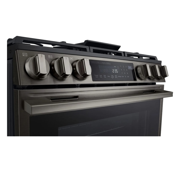 30" LG 6.3 Cu. Ft. Smart Gas Slide-In Range with ProBake Convection InstaView and Air Fry - LSGL6335Z