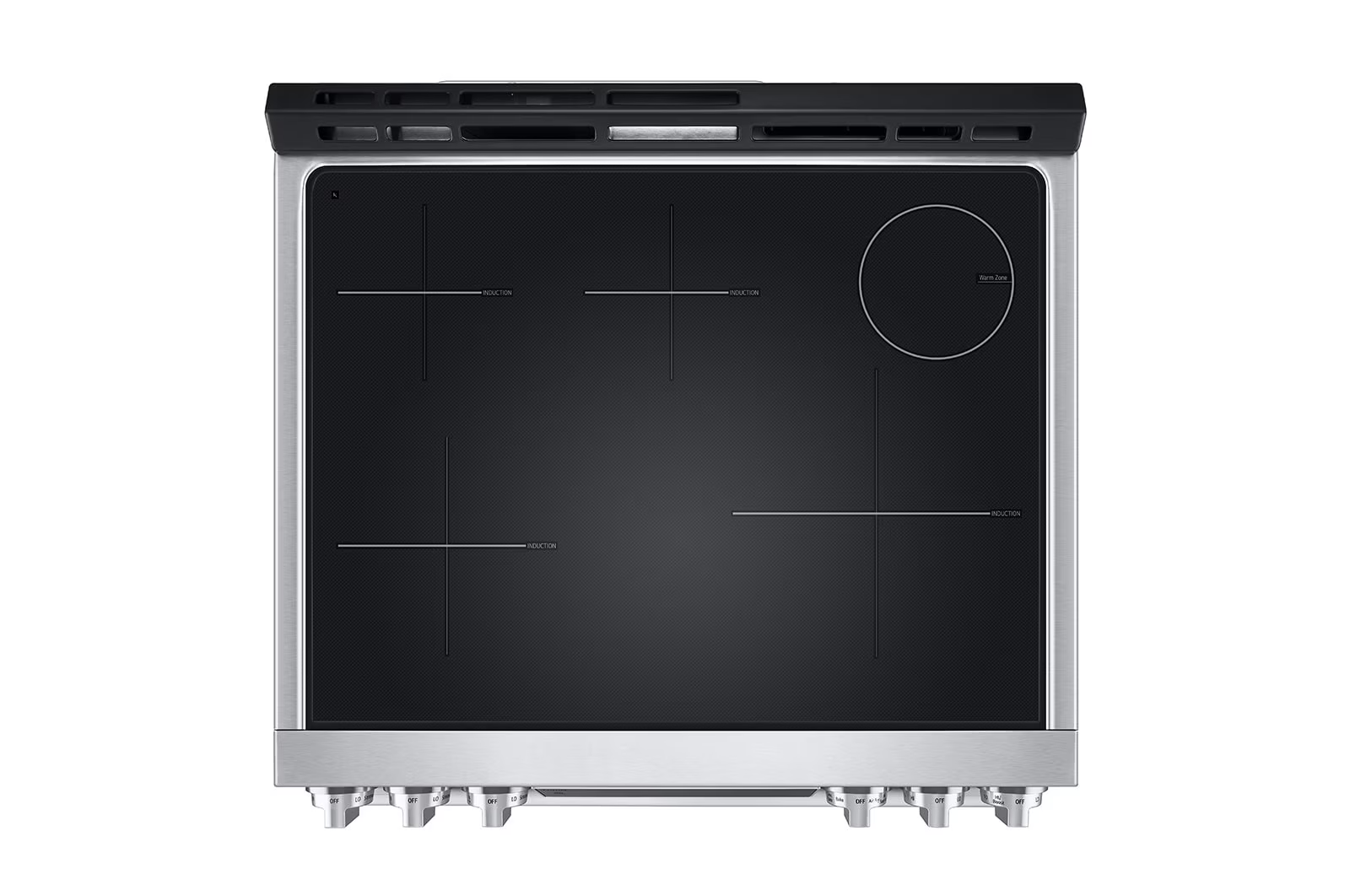 30" LG STUDIO 6.3 Cu. Ft. InstaView Induction Slide-in Range with Air Fry and Air Sous Vide  - LSIS6338F