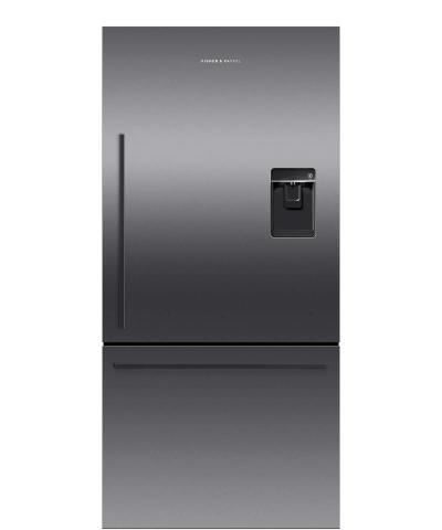 32" Fisher & paykel Black Stainless Steel Counter Depth Refrigerator 17 cu ft, Ice & Water - RF170WDRUB5