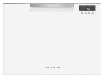 24" Fisher & Paykel Single DishDrawer, 7 Place Settings, Sanitize (Tall) - DD24SCTW9 N
