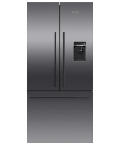 31" Fisher & paykel Black Stainless Steel French Door Refrigerator, 17 cu ft, Ice & Water - RF170ADUSB5