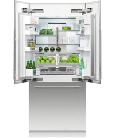 36" Fisher & paykel Integrated French Door Refrigerator 16.8cu ft, Ice & Water - RS36A80U1 N