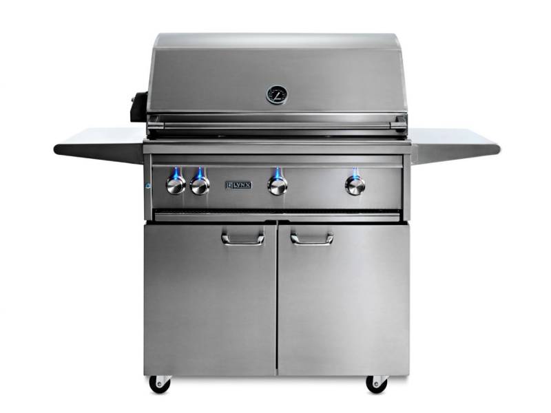 36" Lynx Professional Freestanding Grill With All Trident Burners And Rotisserie - LF36ATRF