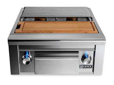 Lynx Professional Prep Center With Double Side Burner - LSB2PC-1