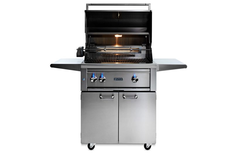 30" Lynx Professional Freestanding Grill With 1 Trident Infrared Burner And 1 Ceramic Burner And Rotisserie - L30TRF-NG