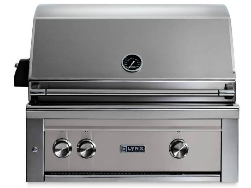 30" Lynx Built In Natural Gas Grill With All Ceramic Burners And Rotisserie - L30R-3-LSNG