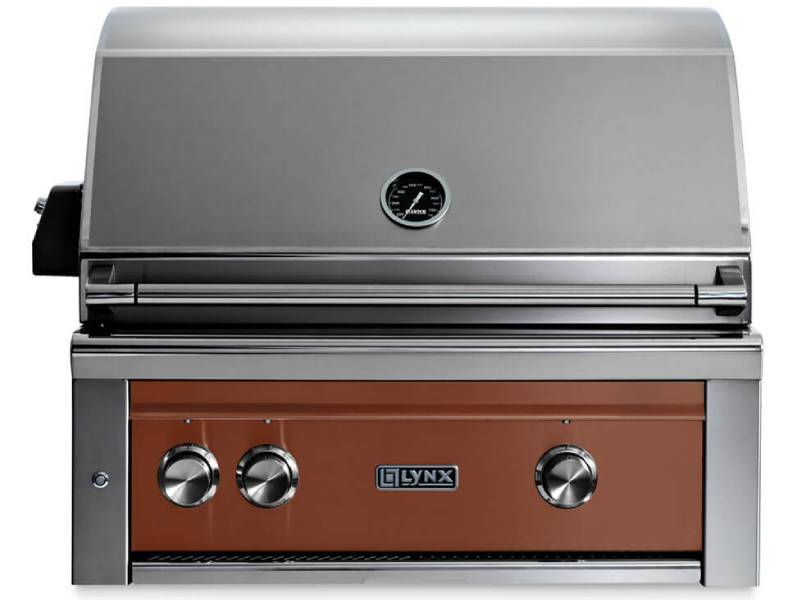 30" Lynx Built In Natural Gas Grill With All Ceramic Burners And Rotisserie - L30R-3-SING