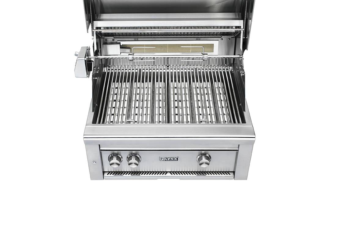 30" Lynx Built In Natural Gas Grill With All Ceramic Burners And Rotisserie - L30R-3-SUNG