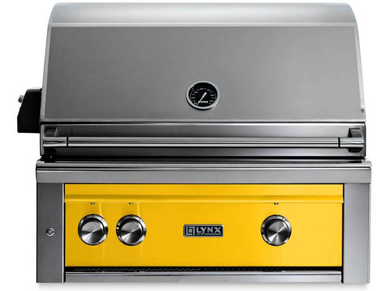 30" Lynx Built In Natural Gas Grill With All Ceramic Burners And Rotisserie - L30R-3-CANG