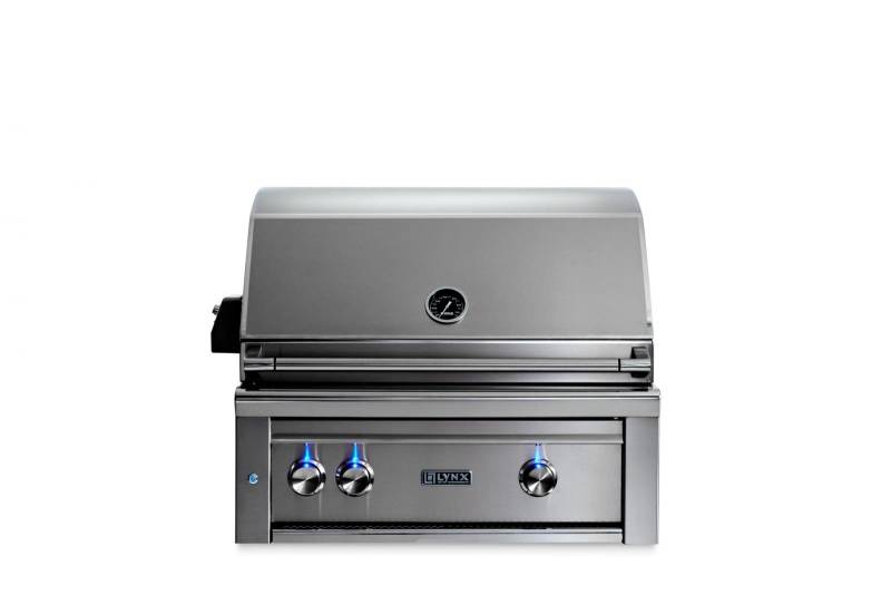 30" Lynx Built In Natural Gas Grill With All Ceramic Burners And Rotisserie - L30R-3-DSNG