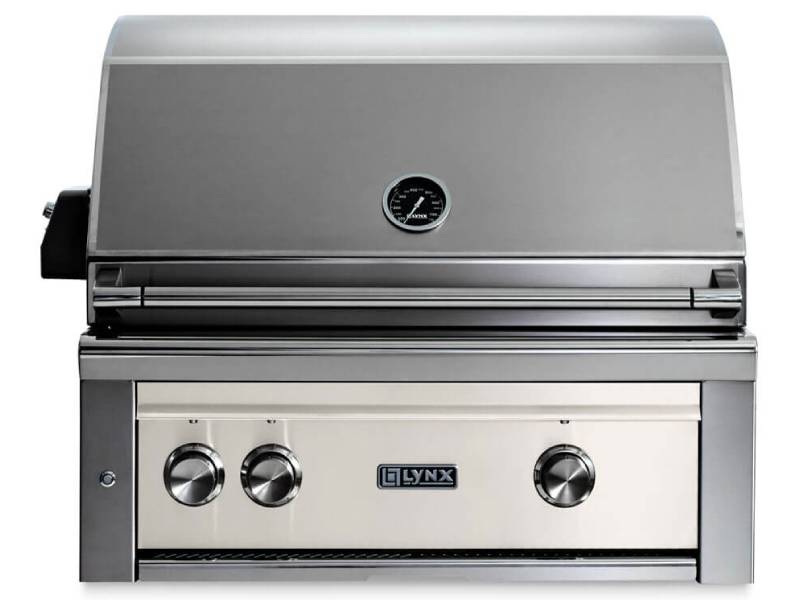 30" Lynx Built In Natural Gas Grill With All Ceramic Burners And Rotisserie - L30R-3-GLNG