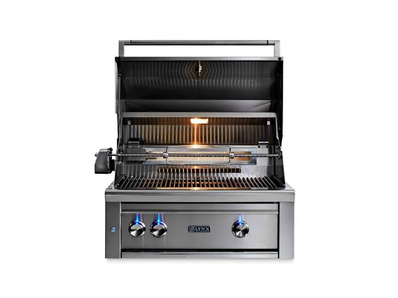 30" Lynx Professional Built-in Grill With All Trident Infrared Burners and Rotisserie - L30ATR-CALP