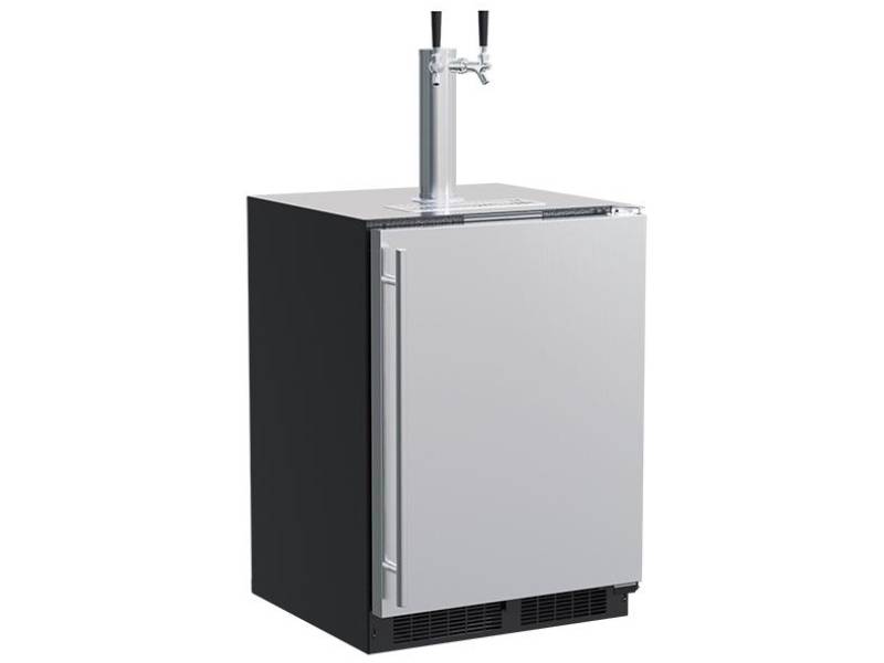 24" Marvel Built-in Dispenser with Twin Beer and Beverage Tap - MLKR224-SSB1A