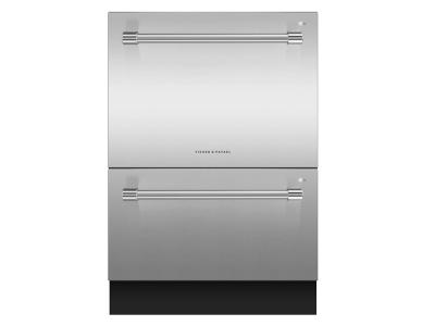 24" Fisher & paykel Double DishDrawer Dishwasher, 14 Place Settings, Sanitize (Tall) - DD24DV2T9_N