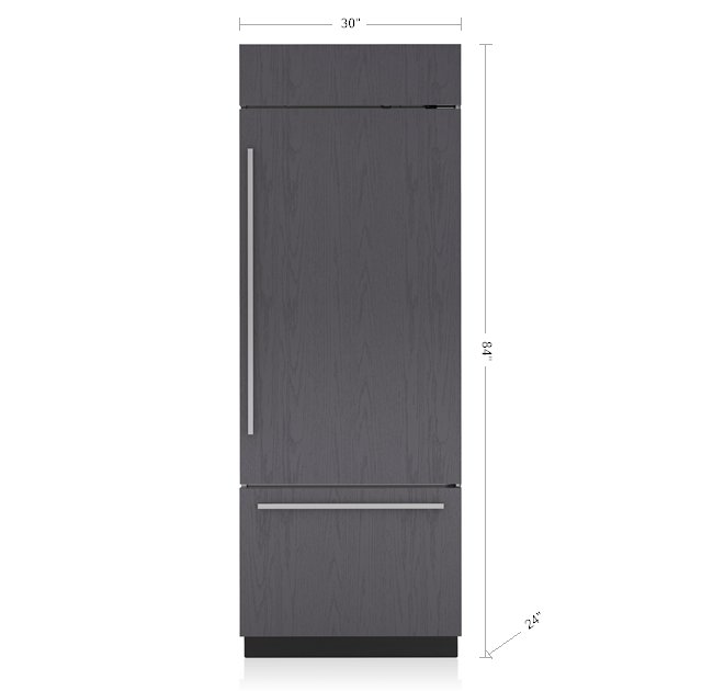 30" SubZero Right Hinge Classic Over-and-Under Refrigerator In Panel Ready - CL3050U/O/R