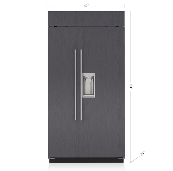 42" SubZero Classic Side-by-Side Refrigerator with Dispenser - CL4250SD/O