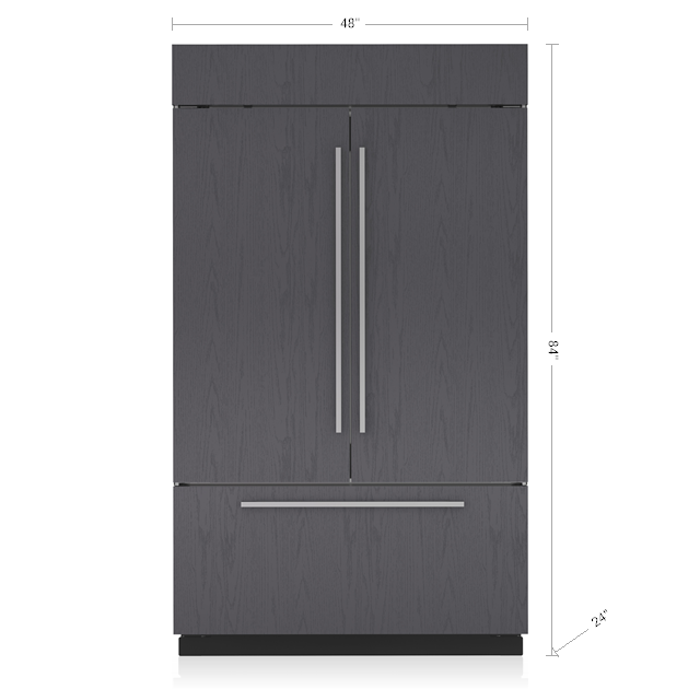 48" SubZero Classic French Door Refrigerator in Panel Ready - CL4850UFD/O