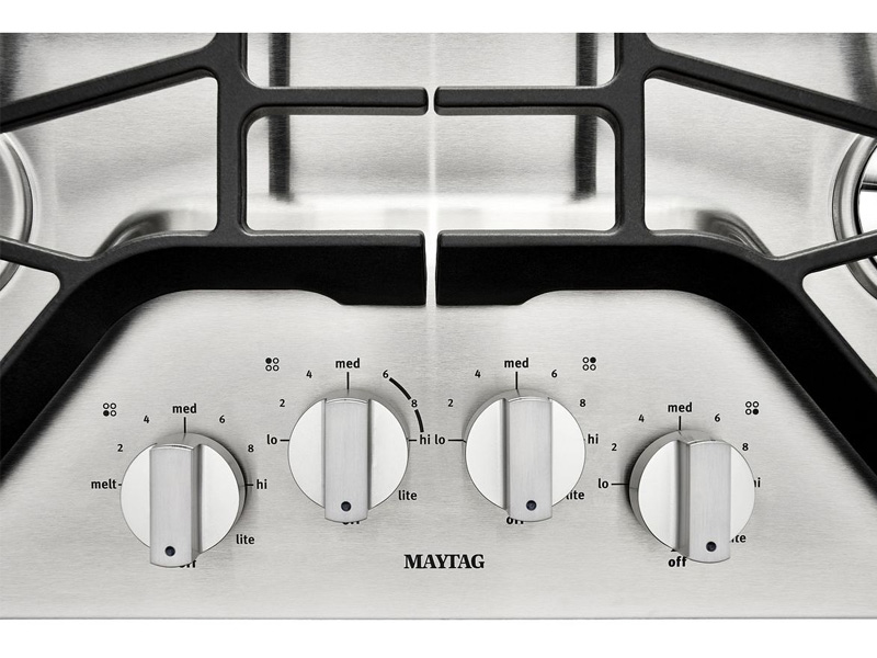 30" Maytag 4-Burner Gas Cooktop With Power Burner - MGC7430DS